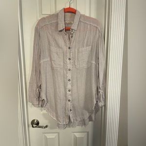 We the Free long linen shirt